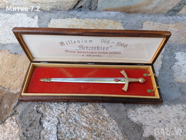 Millenium 966 - 1966 "Szczerbiec" (реплика-миниатюра) , снимка 2 - Антикварни и старинни предмети - 35904324