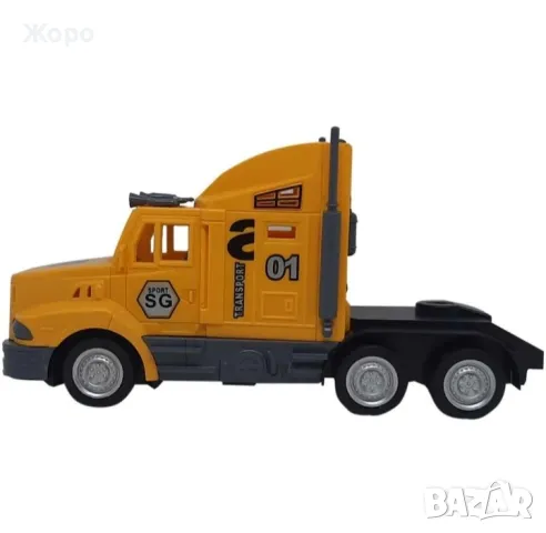 Детски камион автовоз с строителни машини и дистанционно управление 996912, снимка 4 - Коли, камиони, мотори, писти - 48172123