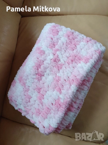 Ръчно плетени одеала, снимка 2 - Спално бельо и завивки - 53851498
