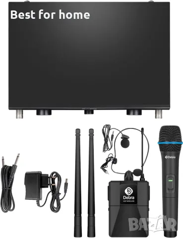 D Debra Audio AU200 Pro UHF 2-канална безжична микрофонна система , снимка 2 - Микрофони - 50301338