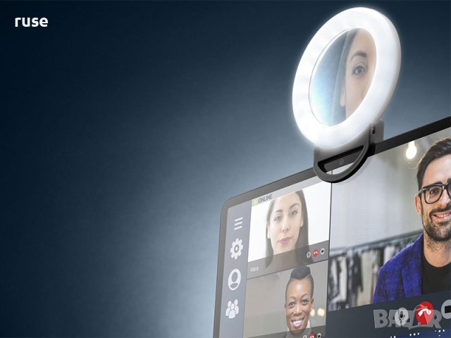 НОВИ! Селфи ринг Cellularline Pocket с огледало цветна RGB LED , снимка 6 - Селфи стикове, аксесоари - 41249532