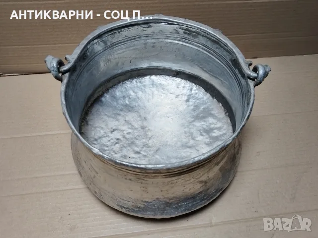 Стара Подписана Кована Медна Арания, Меден Котел / 10 Литра. / 2.2 кг. / 1925г. / НОМЕР 520., снимка 4 - Антикварни и старинни предмети - 55711577