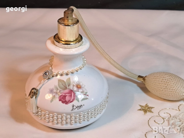 италианско порцеланово шишенце пулвелизатор Berger за наливен парфюм 29/5