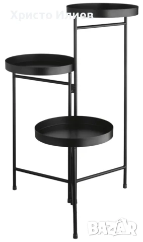 Метален цветарник Поставка за Саксия за цветя 3бр Декоративна стойка, снимка 7 - Стайни растения - 50468000