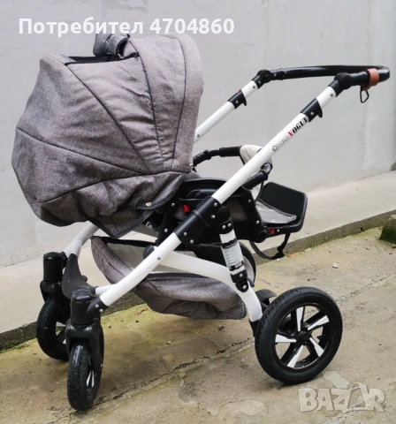 Детска количка с 2 коша за всички сезони, снимка 4 - Детски колички - 53053412