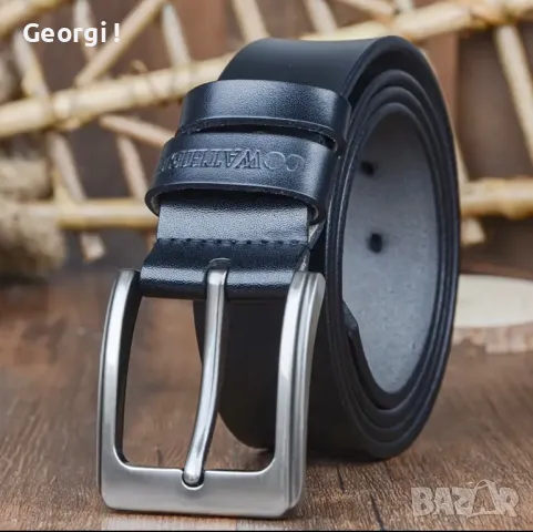 Мъжки, Премиум Спортен Кожен Колан COWATHER*/ Естествена телешка кожа!, снимка 7 - Колани - 49757236