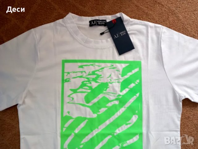 ARMANI JEANS мъжка тениска нова с етикет, снимка 2 - Тениски - 49209482