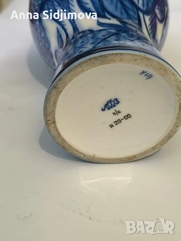 Руски порцелан ЛФЗ ваза , снимка 3 - Вази - 53742530