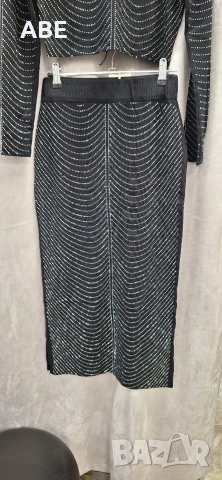 Комплект пола и блуза с камъни, снимка 3 - Комплекти - 52615800