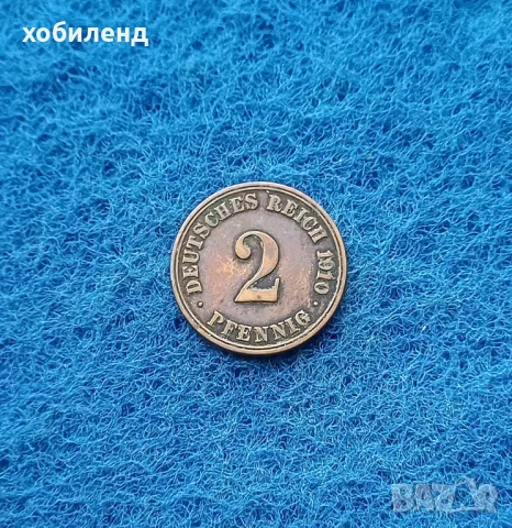 2 пфенинга Германия 1910/А, снимка 1