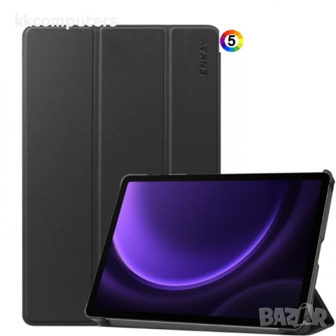 Samsung Galaxy Tab S9 FE / X510N ENKAY Кожен Калъф и Протектор