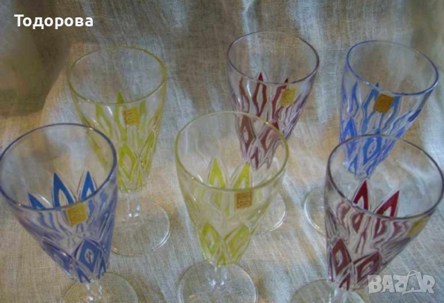 Комплект винени чаши, снимка 5 - Чаши - 44619710