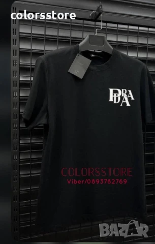 Мъжка Черна тениска Pr@da/IM48