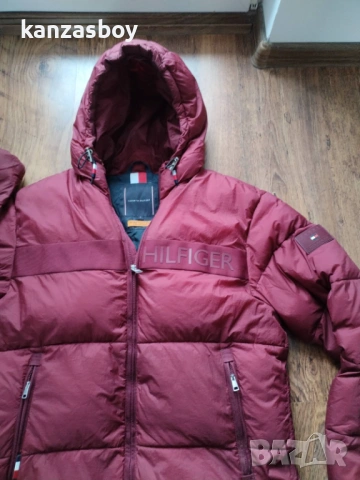 tommy hilfiger regular fit bordo - дебело мъжко яке М, снимка 6 - Якета - 53328352