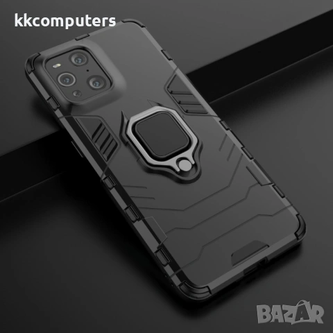 Oppo Find X3/X3 Pro Удароустойчив Finger Ring Калъф и Протектор