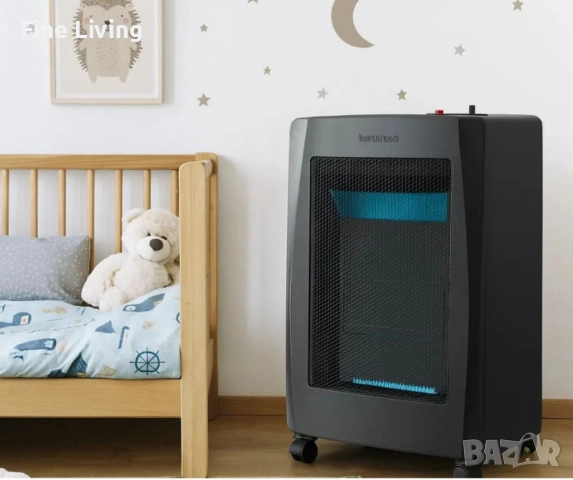 Газов отоплител Taurus Tropicano Compact Blue Flame, 3 нива на мощност, 4200W, 42х42х71,5 см., 7.28 , снимка 6 - Отоплителни печки - 52119739