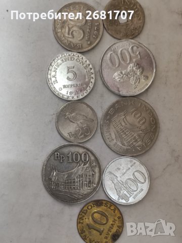 Монети Индонезия , снимка 2 - Нумизматика и бонистика - 41808130