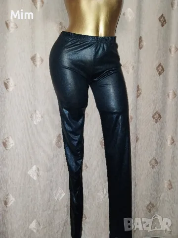 М/L Черен еластичен клин от еко кожа, снимка 4 - Клинове - 47552646