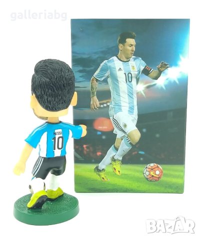 Футболна фигура на Лионел Меси (Фигурка на футболист Leo Messi), снимка 3 - Фигурки - 41530759