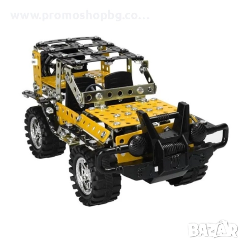 Конструктор джип, Метален, 3D модел, 274 части