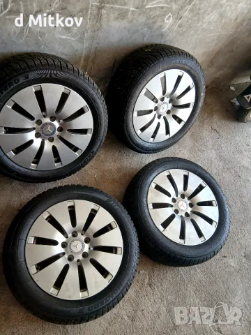 Джанти 205/55R16 W204 C CLASS със зимни гуми, снимка 3 - Гуми и джанти - 56210470