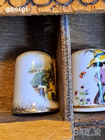 колекция порцеланови напръстници с поставка за стена , снимка 5 - Колекции - 47591545