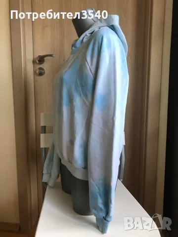 Светлосин шарен суитчър, снимка 5 - Суичъри - 48432088