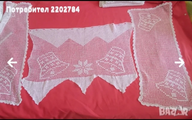 Пердета на една кука,дантели на една кука ,перде, снимка 16 - Антикварни и старинни предмети - 29072922