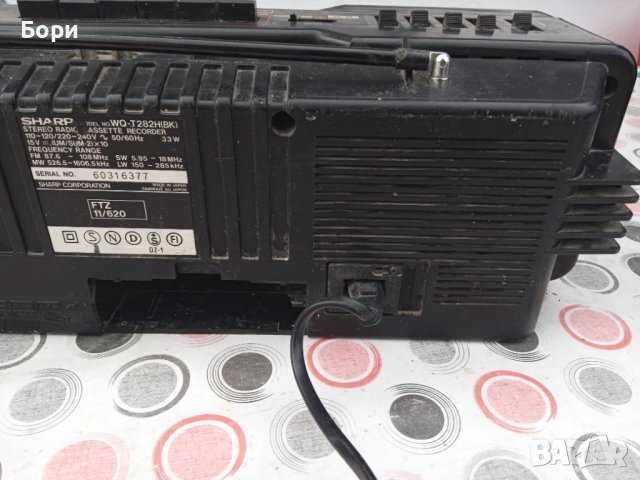 Двукасетен SHARP WQ-T282H Радиокасетофон, снимка 12 - Радиокасетофони, транзистори - 39385091