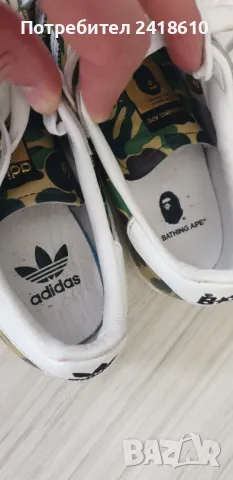 Adidas SuperStar x BAPE Size 36/22см UK 3.5 US 4 ОРИГИНАЛ! Унисекс Кецове., снимка 11 - Кецове - 48072090