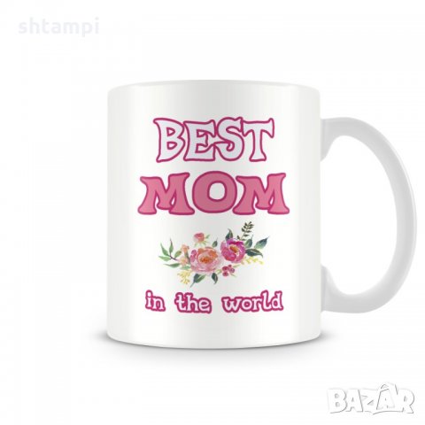 Чаша "BEST MOM IN THE WORLD flowers MUG"