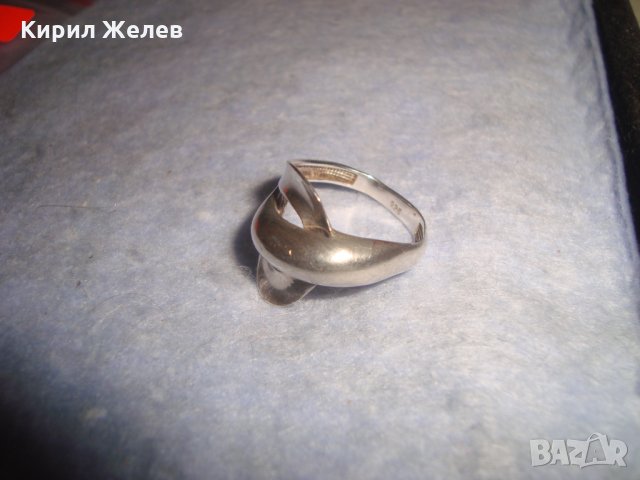 ЕЛЕГАНТЕН СРЕБЪРЕН ПРЪСТЕН СРЕБРО 925 ЮВЕЛИРНА РЪЧНА АРТ НУВО ИЗРАБОТКА АНГЛИЯ 26218, снимка 4 - Пръстени - 35996609