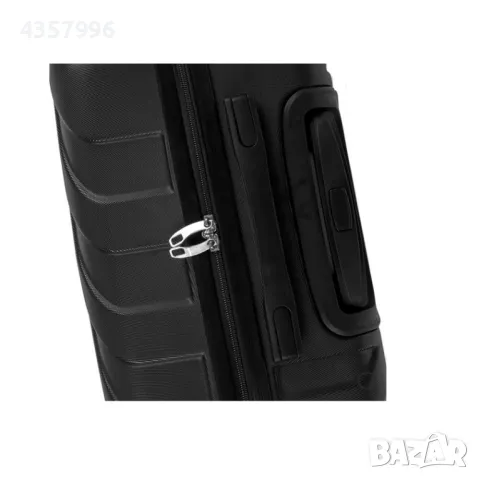 Куфар с колелца, 60л., Черен, снимка 3 - Куфари - 48943968