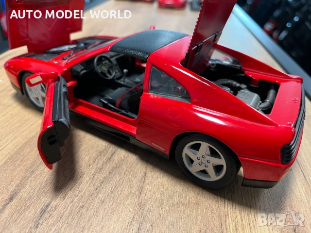 MAISTO метална колекционерска количка FERRARI 348 Testarosa,мащаб 1:18, снимка 4 - Колекции - 50987545