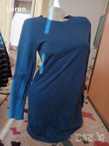 Блуза туника в синьо