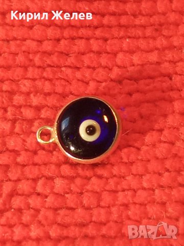 ОКОТО на НАЗАР Стара МИНИАТЮРНА СРЕБЪРНА ВИСУЛКА с ВЦЕТНО ВЕНЕЦИАНСКО СТЪКЛО РЪЧНА ФИНА РАБОТА 28542