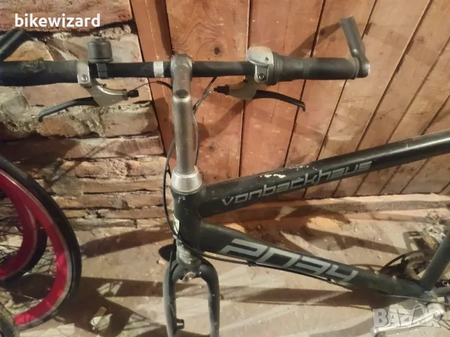 Vonbackhaus 28 цола алуминиев рамка и вилка с аксесоари за градски велосипед, снимка 4 - Части за велосипеди - 49996367