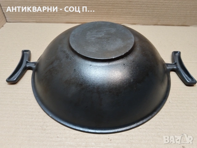 Стар Масивен Чугунен Сач / 4,5 кг. / НОМЕР 1710., снимка 7 - Антикварни и старинни предмети - 53849233