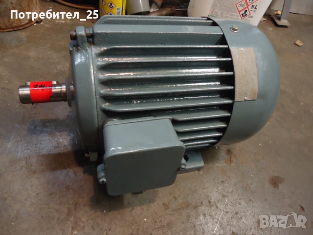 Трифазен ел.мотор 1,5KW - 1400 об/мин., снимка 8 - Електродвигатели - 51347306