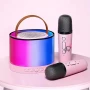 Преносима Караоке Тонколона с Един или с Два Микрофона и RGB Осветление, снимка 7