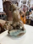 Рядка порцеланова фигура биещи се мечки ZSOLAY №7898 , снимка 5