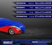 Водоустойчиво покривало за автомобил Sparco с 4 размера - М/L/XL/2XL, снимка 4