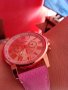 НОВО! Много красив дамски часовник в розов цвят , снимка 3