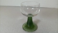 Красиви чаши за концентрат, френски кристал, зелено столче, 6 бр, комплект, снимка 6