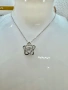 Сребърно колие с мойсанит (диамант) 0.5 катата, снимка 1