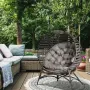 Градински стол Outsunny Papasan, 2 - местен с възглавница, снимка 2