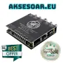 Нов Цифров Аудио Усилвател клас D ZK-HT21 2*160W+220W Модул за Субуфер AUX/USB Вход 2.1 Канал Стерео, снимка 10