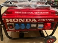 БЕНЗИНОВ ТРИФАЗЕН ГЕНЕРАТОР ЗА ТОК HONDA ECMT 7000, 7.0KW, 11.0 К.С., 8.1 ЧАСА, снимка 6