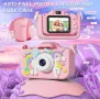 Детски фотоапарат с еднорог 32GB sd карта противоударен игри, снимка 2
