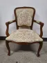 Винтидж кресло Луи XV с богата дърворезба , снимка 1